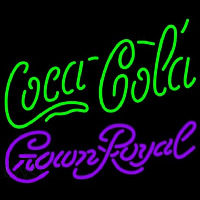 Crown Royal Coca Cola Green Beer Sign Neonreclame