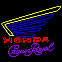Crown Royal Honda Motorcycles Gold Wing Beer Sign Neonreclame