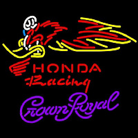 Crown Royal Honda Racing Woody Woodpecker Crf 250 450 Motorcycle Beer Sign Neonreclame