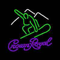 Crown Royal Logo Surfboard Beer Sign Neonreclame