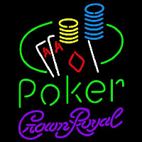 Crown Royal Poker Ace Coin Table Beer Sign Neonreclame