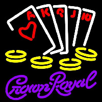 Crown Royal Poker Ace Series Beer Sign Neonreclame