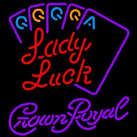 Crown Royal Poker Lady Luck Series Beer Sign Neonreclame