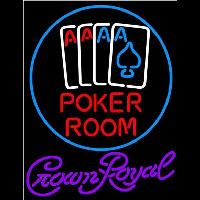 Crown Royal Poker Room Beer Sign Neonreclame