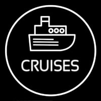 Cruises Icon Button Neonreclame