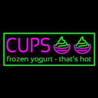 Cups Frozen Yogurt Neonreclame