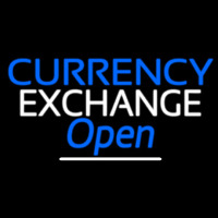 Currency E change Open Neonreclame