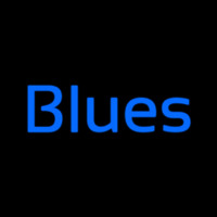 Cursive Blues Blue Neonreclame
