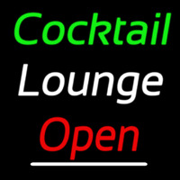 Cursive Cocktail Lounge Open 2 Neonreclame