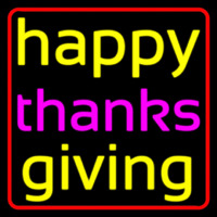 Cursive Happy Thanksgiving 2 Neonreclame