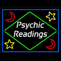 Cursive Psychic Readings With Border Neonreclame