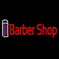 Cursive Red Barber Shop Neonreclame