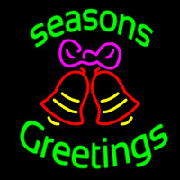 Cursive Seasons Greetings 2 Neonreclame