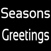 Cursive Seasons Greetings Neonreclame