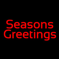 Cursive Seasons Greetings Neonreclame