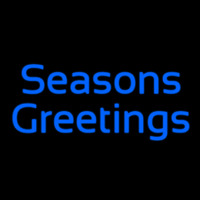 Cursive Seasons Greetings Neonreclame