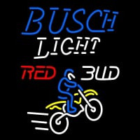 Custom Busch Light Motocross Neonreclame