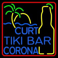 Custom Curt Tiki Bar Corona Logo Neonreclame