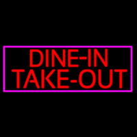 Custom Dine In Take Out Neonreclame