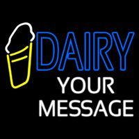 Custom Double Stroke Dairy Neonreclame