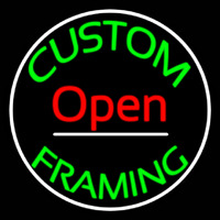 Custom Framing Open Frame With Border Neonreclame