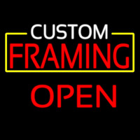 Custom Framing Open Neonreclame