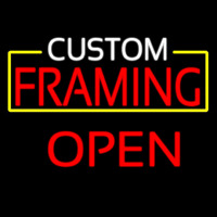 Custom Framing Open Neonreclame