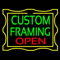 Custom Framing Open With Border Neonreclame