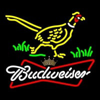 Custom Pheasant Budweiser Tie Crown Neonreclame