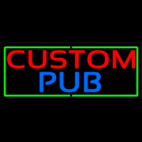 Custom Pub With Green Border Neonreclame