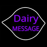 Custom Purple Dairy Neonreclame