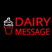 Custom Red Dairy Neonreclame