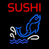 Custom Sushi With Fish Diet 1 Neonreclame