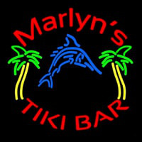 Custom Tiki Bar With Shark and Two Neonreclame