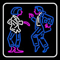 Dancing Couple With White Border Neonreclame