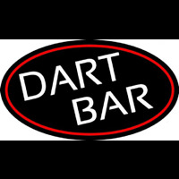 Dart Bar With Oval With Red Border Neonreclame