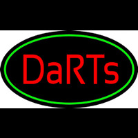 Darts Oval With Green Border Neonreclame