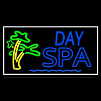 Day Spa With Palm Trees Neonreclame