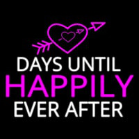 Days Until Happily Neonreclame