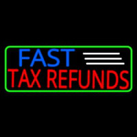 Deco Style Fast Ta  Refunds With Green Border Neonreclame