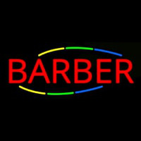 Deco Style Multi Colored Barber Neonreclame