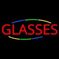 Deco Style Red Glasses Neonreclame