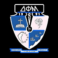 Delta Phi Mu Latina Greek Logo Neonreclame