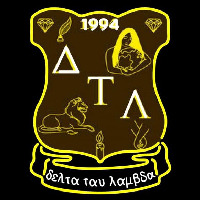 Delta Tau Lambda Latina Greek Logo Neonreclame