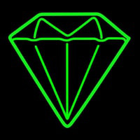 Diamond Green Logo Neonreclame