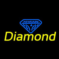 Diamond Yellow Blue Logo Neonreclame
