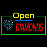 Diamonds Open Neonreclame