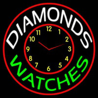 Diamonds Watches Block Neonreclame