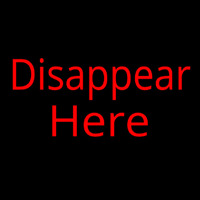 Disappear Here Neonreclame