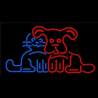 Dog Cat Logo Neonreclame